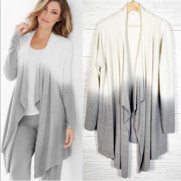 Barefoot Dreams Tops - Barefoot Dreams • Cozychic Drape Front Cardigan 3X